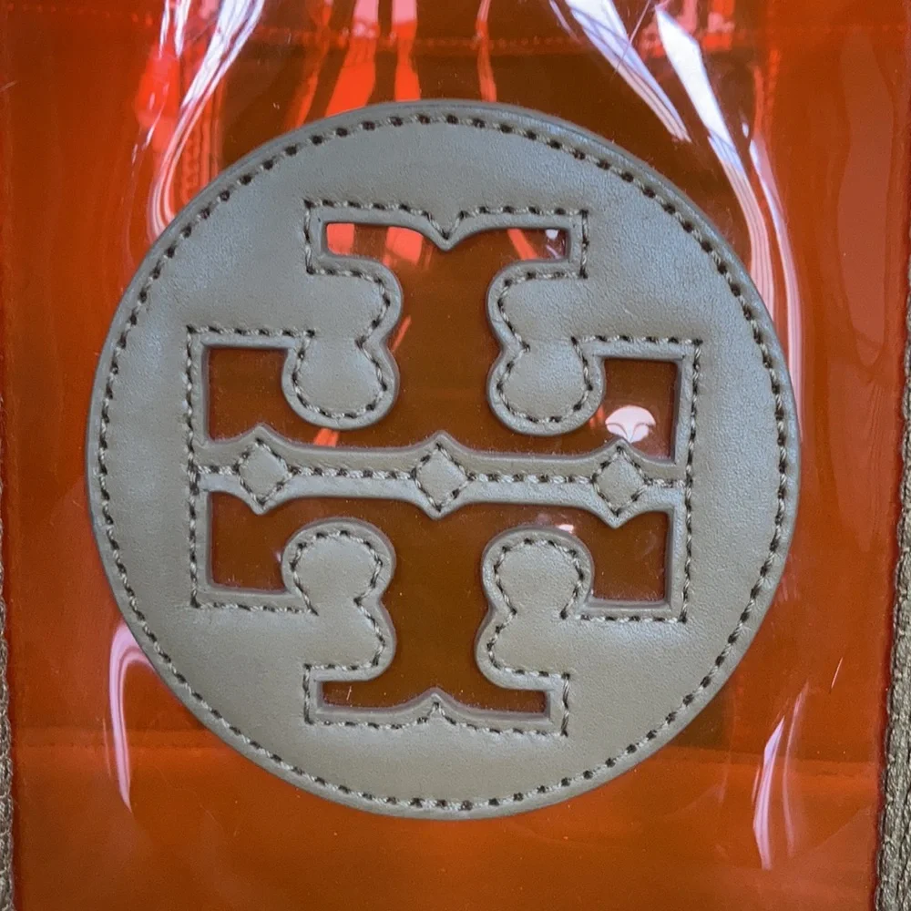 Tory Burch Leather Trim PVC Tote - Picture 7 of 15